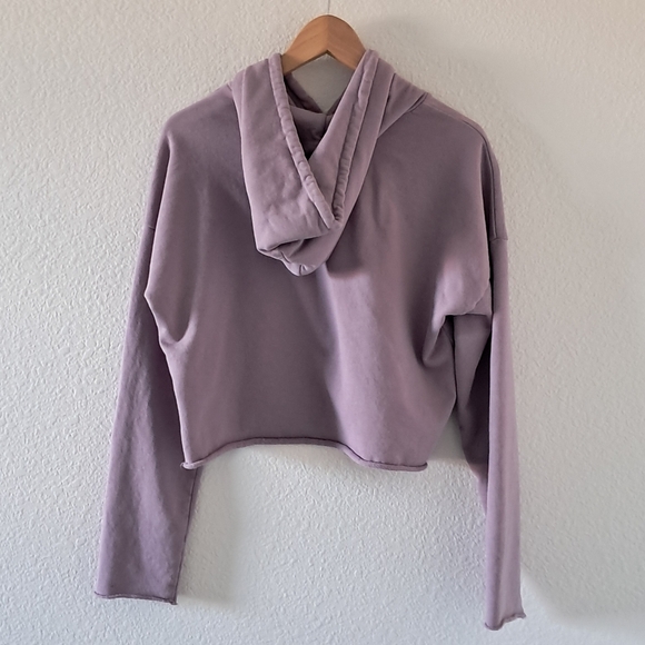 MATE the Label Cropped Hoodie Sweatshirt French Terry Eco Workout Gym - Picture 5 of 8